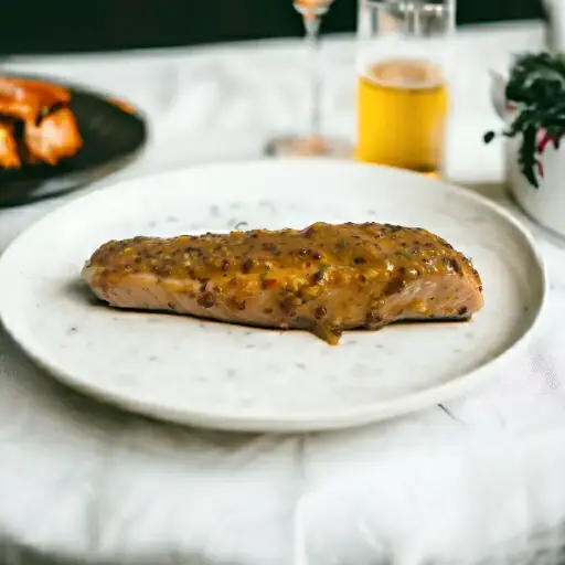 Precooked Baked Mustard Salmon - 80g 