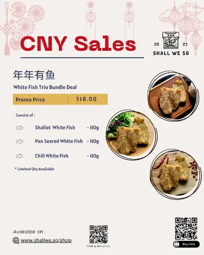 CNY Special - White Fish Trio Bundle (年年有鱼）(SP)